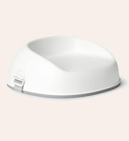 ブースターシート ホワイト/グレー