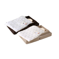 コンパクトベッドフィット ブラウン/ベージュ