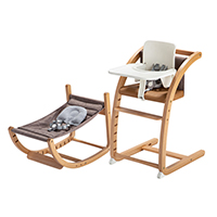 スクロールチェアOne ココアブラウン