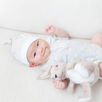 ファーストドレス 半袖前開襟付き(80cm)