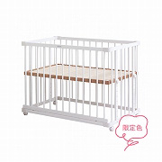 ファルスカ ベッドサイドベッド03 ホワイト(添い寝安全ベルト付)