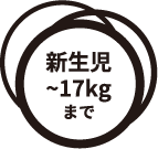 新生児 17キログラムまで
